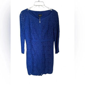 Laundry by Shelli Segal Navy Blue Lace Dress size 10